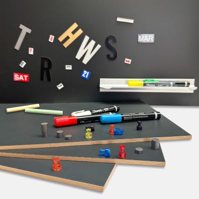 Custom cut chalkboard material sold by the square foot - Anu Size magnetic and non magnetic