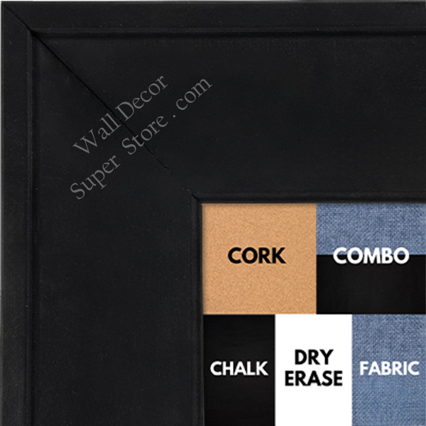 BB1205-2 Black  - 2.75 Inch Wide - Custom Cork, Chalk, Dry Erase