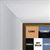 BB1522-7 White With Gold Trim Extra Extra Large Wall Board Cork Chalk Dry Erase