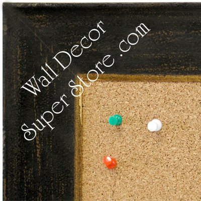 BB1615-1  Distressed Black Custom Wallboard Corkboard Whiteboard Chalkboard