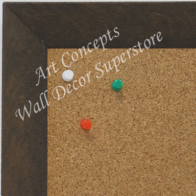 BB1684-2 | Distressed Brown | Custom Cork Bulletin Board | Custom White Dry Erase Board | Custom Chalk Board