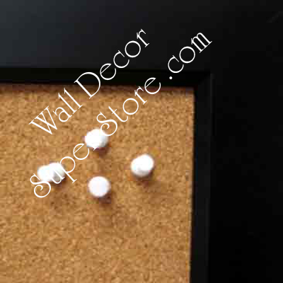 BB21-210 | Black | Custom Cork Bulletin Board | Custom White Dry Erase Board | Custom Chalk Board