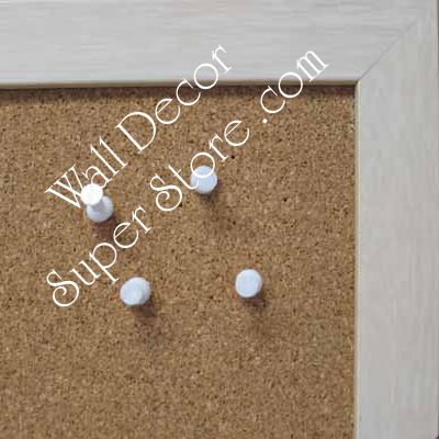 disc BB31-1 Distressed Off White Small To Medium Custom Cork Chalk or Dry Erase Board