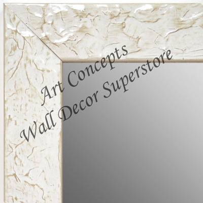 MR1692-2 | Glossy White / Design | Custom Wall Mirror | Decorative Framed Mirrors | Wall D�cor