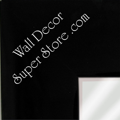 MR332-1 High Gloss Black Lacquer - Extra Large Custom Wall Mirror Custom Floor Mirror