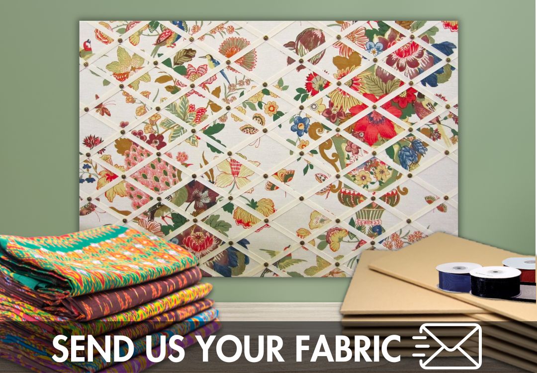 FW1003: Frameless Custom French Bulletin Board -  Made To Your Size - Customer Sends Fabric