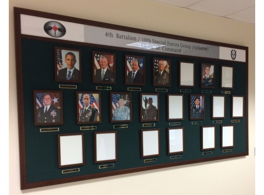 custom military chain of command boards