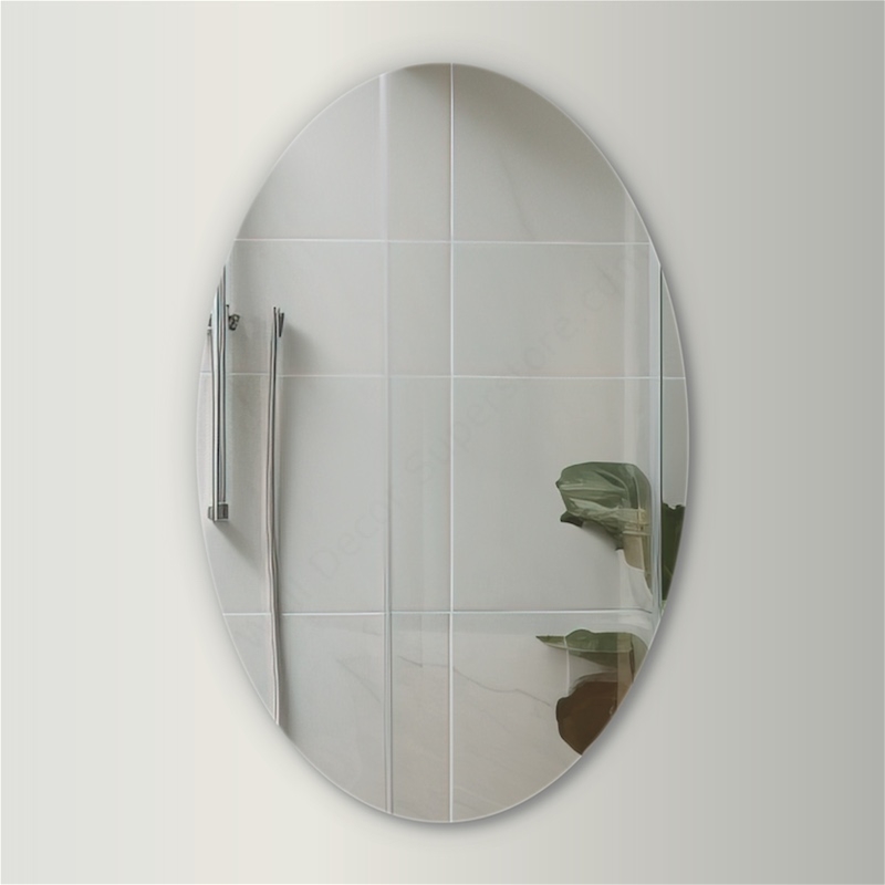 Custom Oval Flat Polish Frameless Wall Mirrors