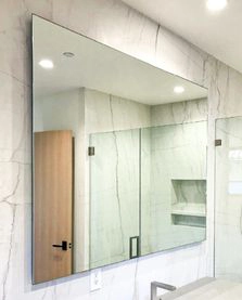 Custom frameless mirrors