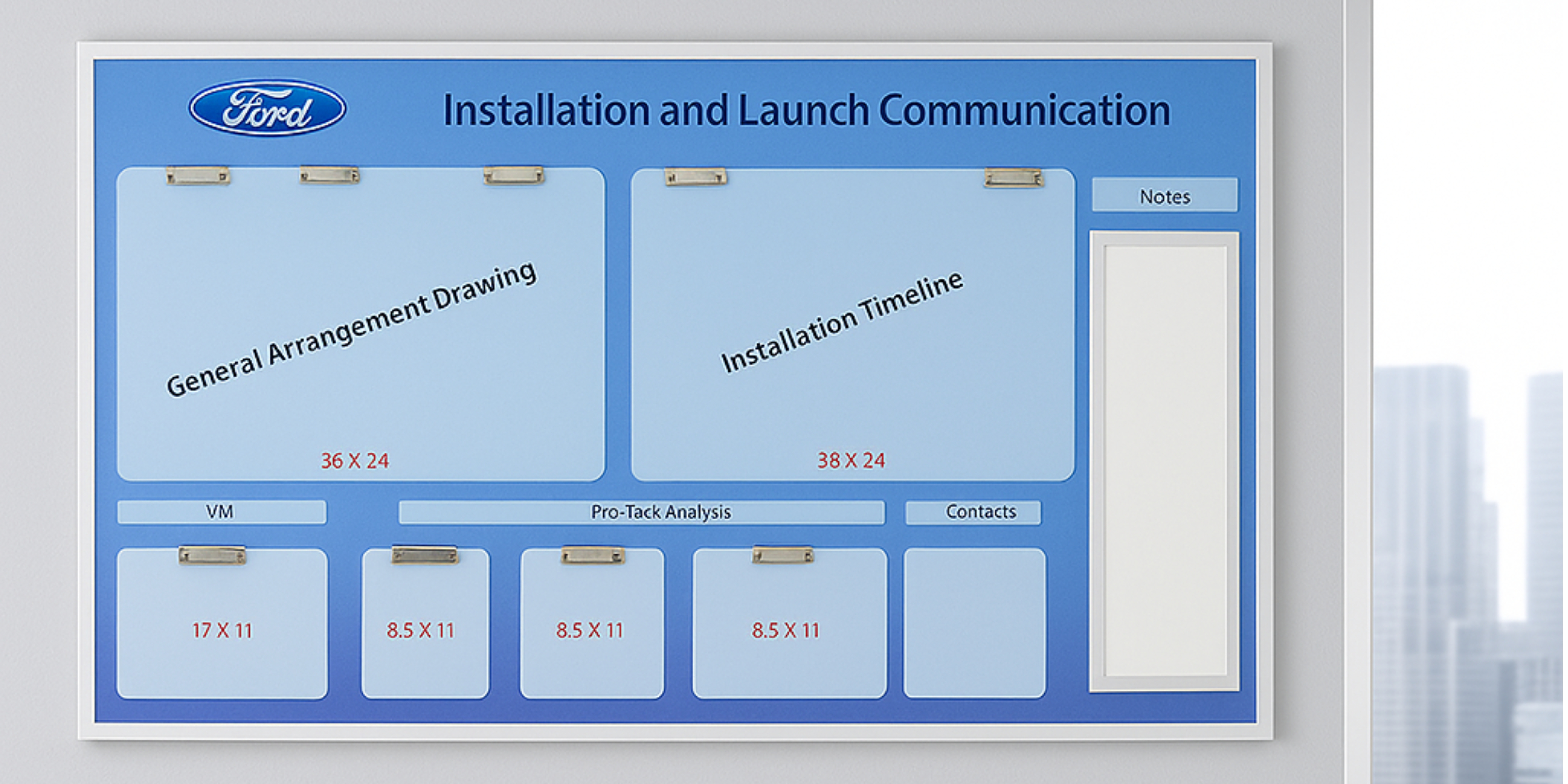 Variety of custom wallboards