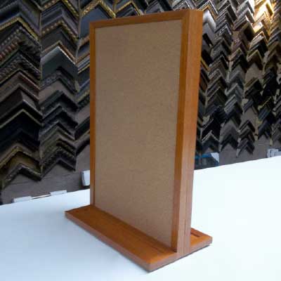 Custom Framed Corkboard with Stand