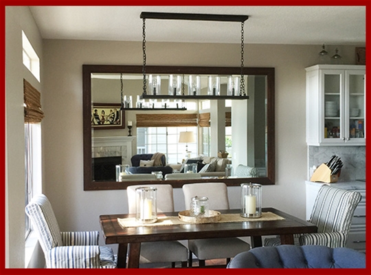 Dining Room Mirrors - Match Your Decor - Custom Sizes
