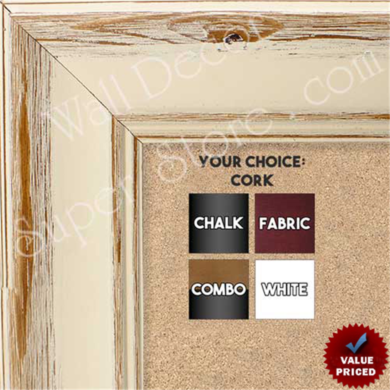 BB10521 Custom Chalk, Cork, Dry Erase, Fabric Wrap, Combination Boards