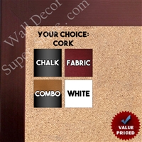 BB1846-1 | Bronze | Custom Cork Bulletin Board | Custom White Dry Erase Board | Custom Chalk Board
