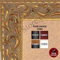 BB1862-1 Ornate Venetian Gold 2 3/4" Value Price Medium To Extra Large Custom Cork Chalk Or Dry Erase Board