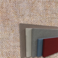FW800-12 APRICOT - Frameless Fabric Wrap Cork Bulletin Board - Classic Hook And Loop Velcro