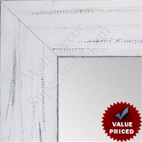 MR1535-2 Distressed White - Large Custom Wall Mirror Custom Floor Mirror