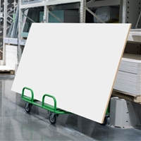 MT108 Oversize Frameless Magnetic White Dry Erase Board Material by the SQ FOOT - Whiteboard Panels Cut To Size