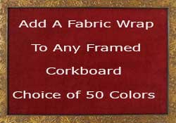 custom fabric wrapped corkboards - any size 