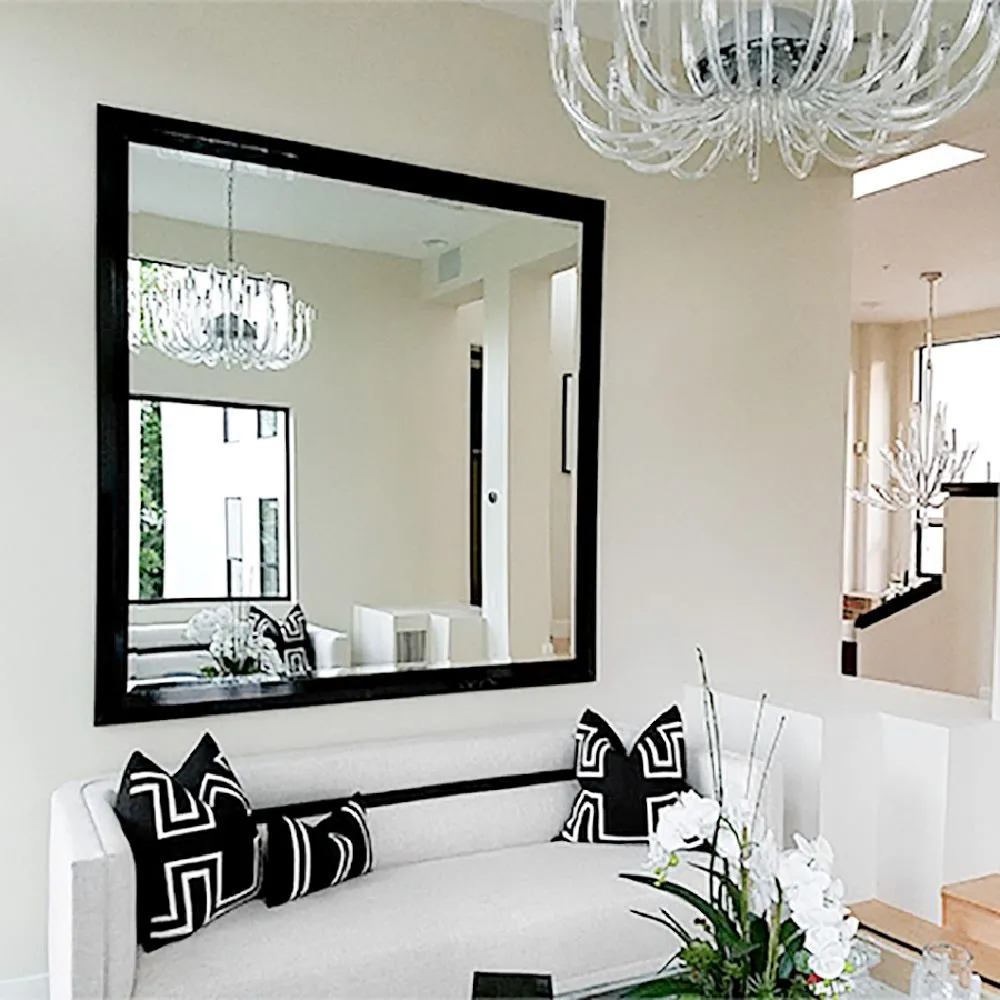 Visit our custom mirror headquarters - create a custom framed mirror in any size - choose style and color
