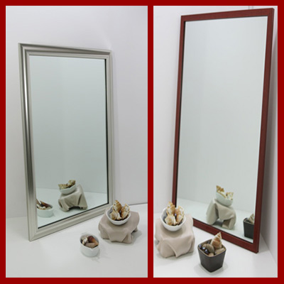 We make custom mirrors in very small hard to find sizes - find the color, style and very small size to fit your decor