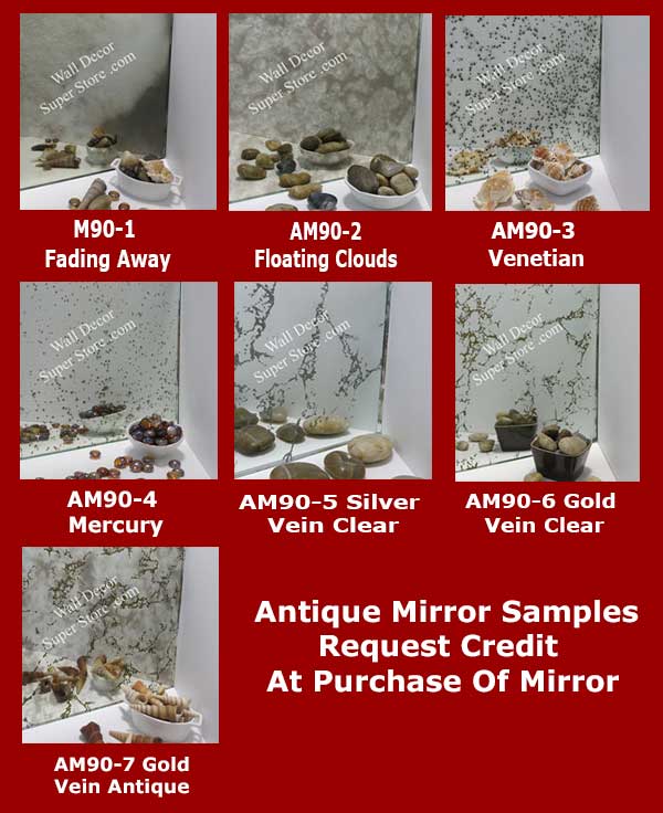 AM90S Sample Set Seven Antique Mirrors