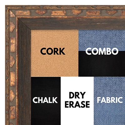 BB1222-2 ANTIQUE GREY - 1.25 Inch Wide - Cork, Chalk, Dry Erase, Combo, Fabric Wrap 