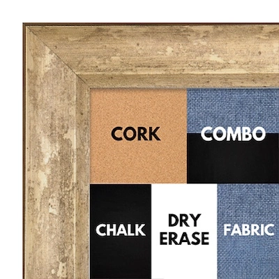 BB1225-2 - MOON GOLD - 1.5 Inch Wide - Cork, Chalk, Dry Erase, Combo, Fabric Wrap 