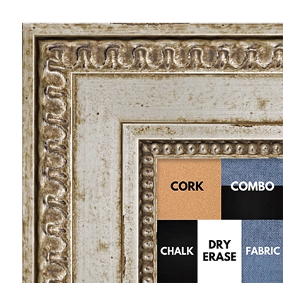 BB1231-2 - Versailles Silver - 3 Inch Wide - Custom Cork Chalk Dry Erase