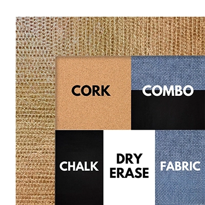 BB1325-1 Woven Gold - 1.25" Wide - Custom Cork Chalk or Dry Erase Board