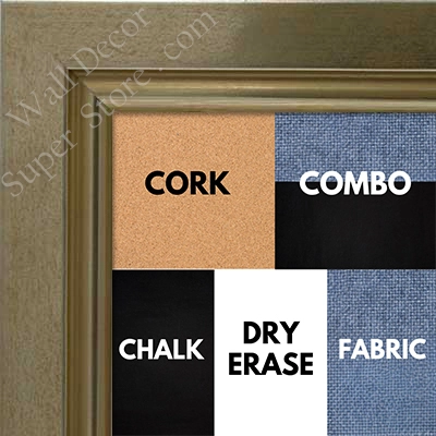 BB1010-1 Champagne Gold Hammered Square With Swan Lip - Cork, Chalk, Dry Erase, Combo, Fabric Wrap 