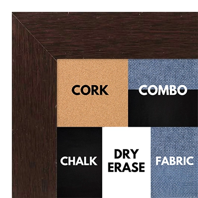 BB1045-5 Walnut-Cork, Chalk, Dry Erase, Combo, Fabric Wrap 