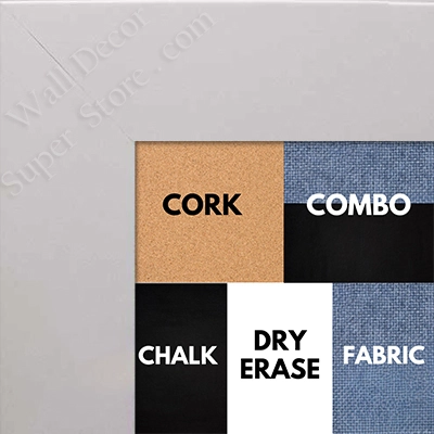 BB1047-8 Matt White - Cork, Chalk, Dry Erase, Combo, Fabric Wrap 