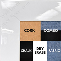 BB1201-2 White - 2 Inch Wide - Custom Cork, Chalk, Dry Erase