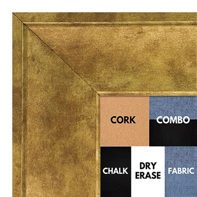 BB1203-2 Gold  - 2.75 Inch Wide - Custom Cork Chalk Dry Erase