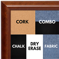 BB1409-1 Classic Cherry Small To Medium Custom Cork Chalk or Dry Erase Board