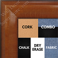 BB1508-2 Pecan Extra Large Wall Board Cork Chalk Dry Erase