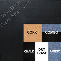 BB1510-6 Black Wood Grain Large Custom Wall Boards Chalk Cork Dry Erase