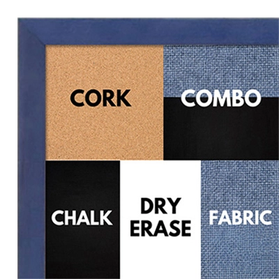 BB1511-9 Blue Stained Maple - Small Custom Cork Chalk or Dry Erase Board