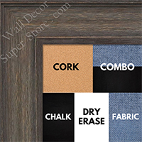 BB1513-2 Gray Distressed Barnwood - Extra Large Wall Board Cork Chalk Dry Erase