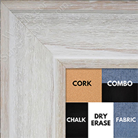 BB1514-1 White Distressed Barnwood - Extra Extra Large Wall Board Cork Chalk Dry Erase