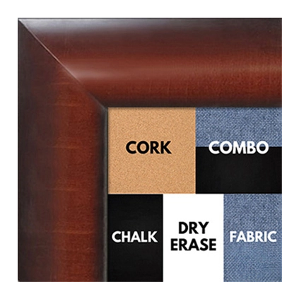 BB1517-2 Walnut - Extra Large Wall Board Cork Chalk Dry Erase