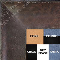 BB1531-2 Distressed Burlwood Walnut Coffee Brown Custom Extra Extra Large Wall Board Cork Chalk Dry Erase