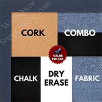 BB1532-5 Distressed Dark Blue - Small Custom Cork Chalk or Dry Erase Board