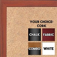 BB1532-8 Distressed Orange  -  Small Custom Cork Chalk or Dry Erase Board