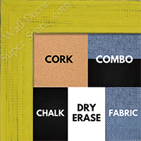 BB1533-7 Distressed Yellow - Medium Custom Cork Chalk or Dry Erase Board