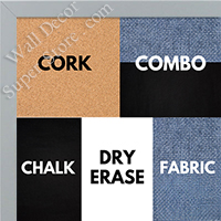 BB1540-22 Thin Metal Grey Custom Cork Chalk or Dry Erase Board Small To Large