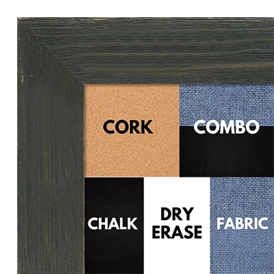 BB1548-5 Distressed Black Driftwood - Extra Large Chalkboard Cork Dry Erase