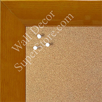 BB1563-2 Gloss Lacquer Yellow Wood Grain Large  Custom Cork Chalk or Dry Erase Board