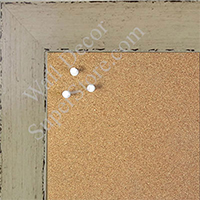 DISC BB1565-1 Glossy Distressed Ivory - Large Custom Cork Chalk or Dry Erase Board